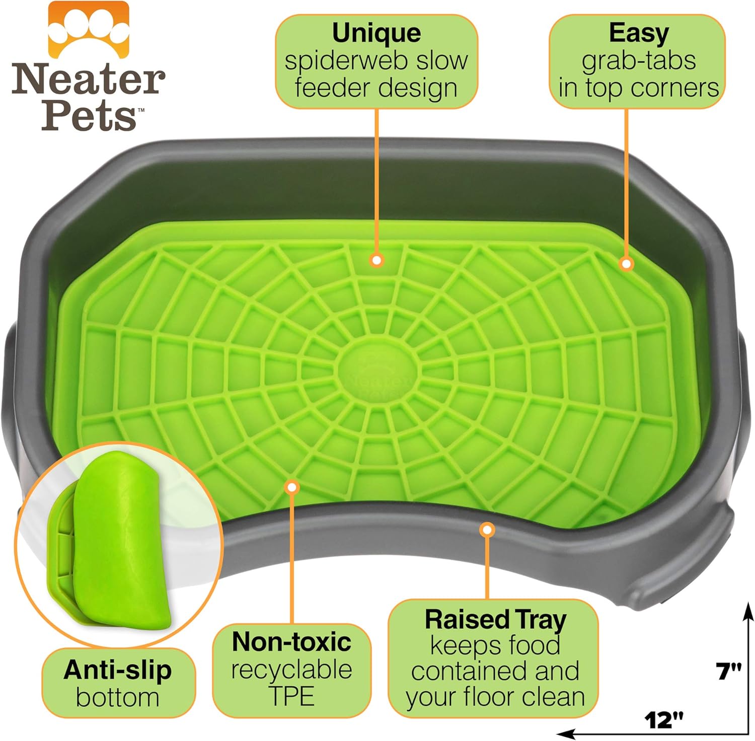 Neater Pet Brands - Neat-LIK with Protective Tray - Slow Feed Pad for Dogs & Cats - Image 4